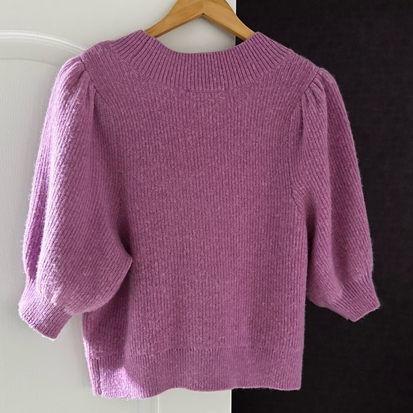 & Other Stories Women's Cropped Cardigan in pretty violet colour - Picture 5 of 9